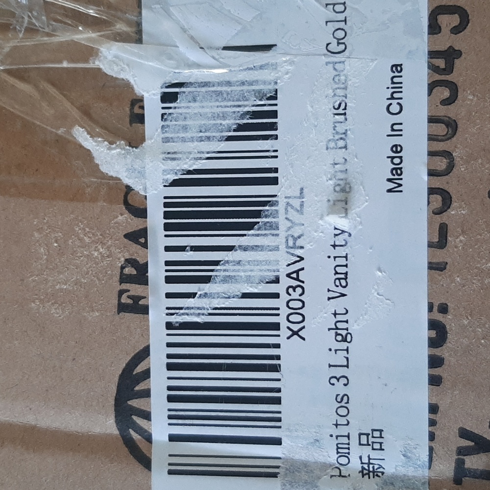 Pomitos 3 light vanity light brushed gold - Picture 5 of 5